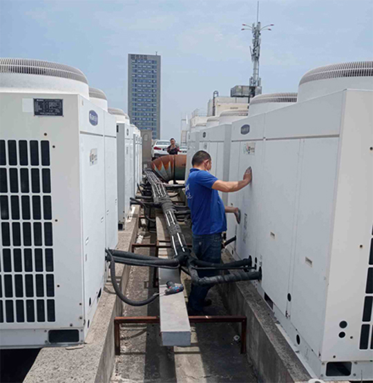 双阳中央空调制热和不制冷系统维修方法